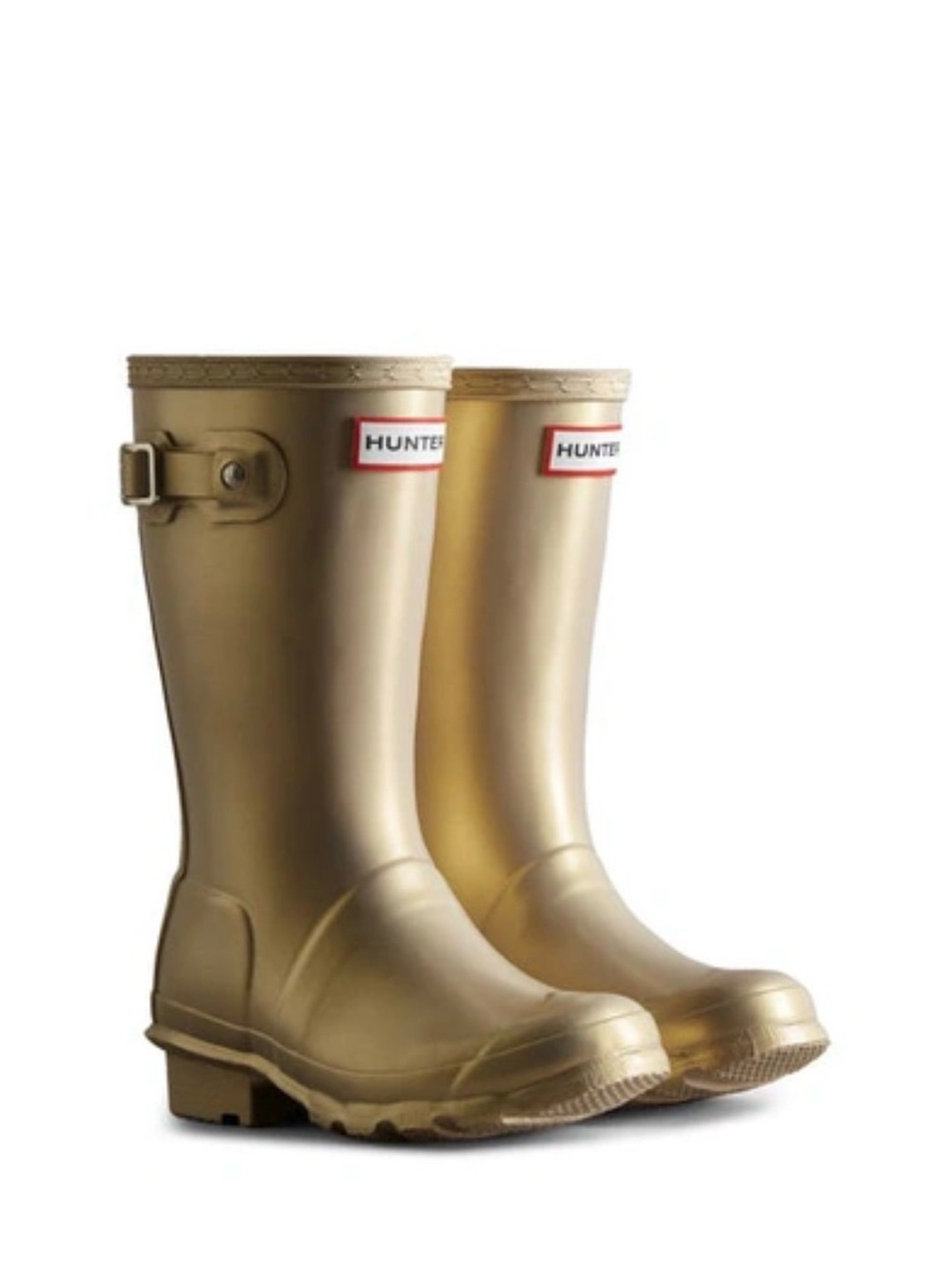 Hunter KIDS' ORIGINAL NEBULA WATERPROOF RAIN BOOT IN PALE GOLD